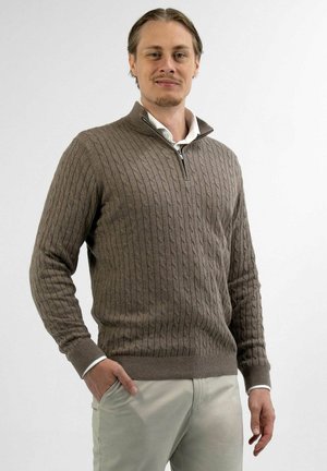HALF ZIP - BLEND -  - Trui - taupe