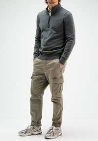 Butcher of Blue CLIFDEN HALF ZIP - Trui - grey black