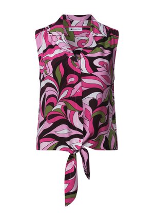 Street One, BLUSENTOP MIT BOWLING-KRAGEN UND KNOTEN - Chemisier - magenta dream