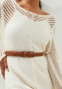 Next PLAITED - Pletený opasok - tan brown