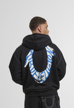 HS PAINT CINCHED BIG ZIP UP - Sweatshirt - black