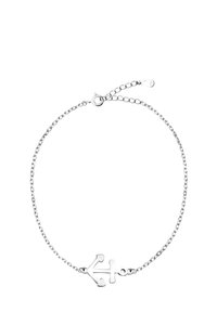 Bracciale in argento con una delicata catena e un design ad ancora. Presenta una chiusura a scatto e una lunghezza regolabile per una vestibilità personalizzata.