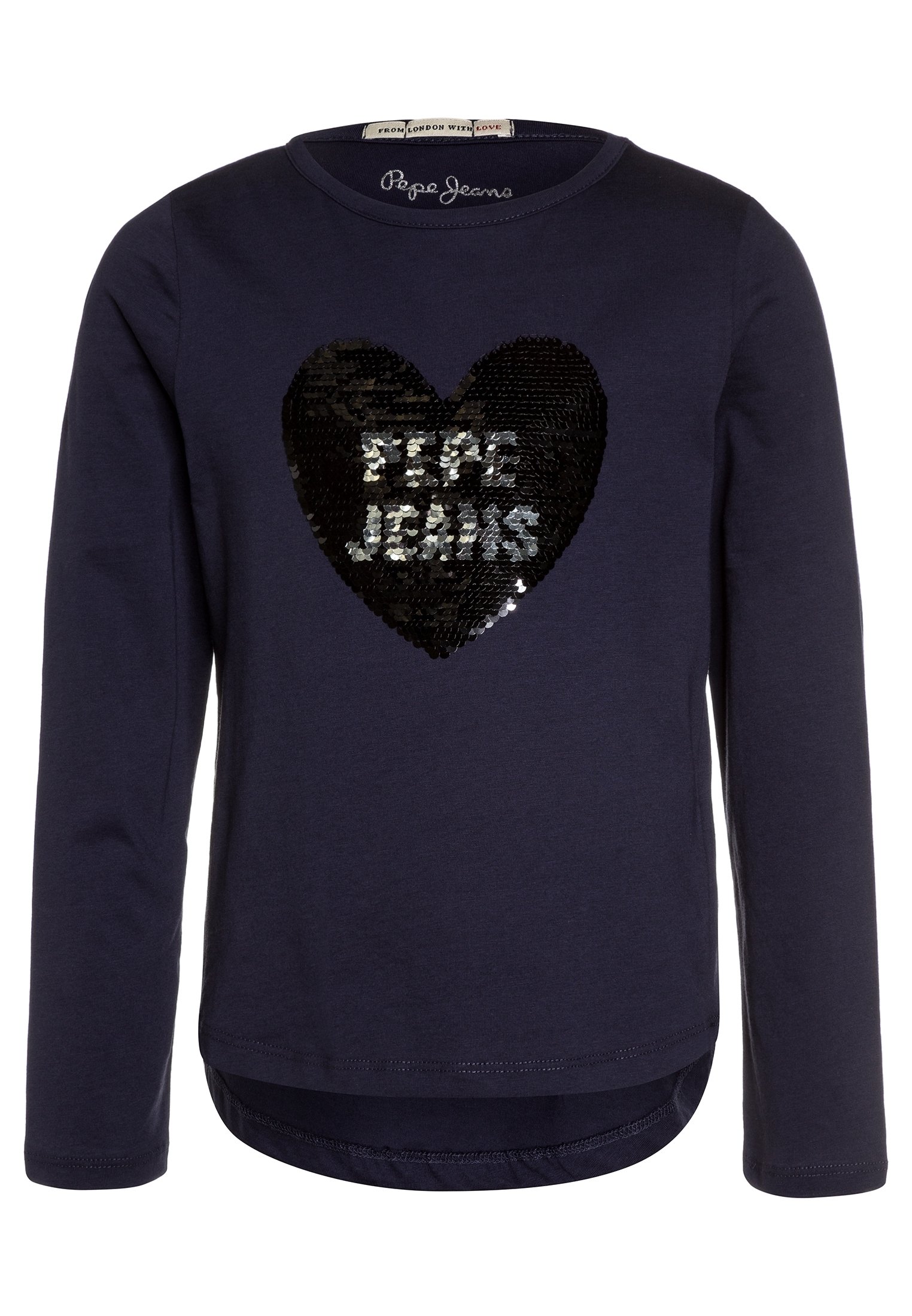 T-shirt Manches Longues Pepe Jeans - Marine - Taille L - Coton élasthanne - Occasion Très Bon état