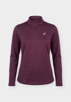 ASICS, CORE ZIP WINTER - Μπλούζα με μακριά μανίκια - dark aubergine
