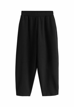 Next, BARREL LEG KNIT LOOK TROUSERS - Pantaloni - black