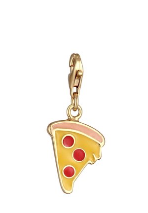 PIZZA EMOJI EMAILLE - Vedhæng - gold-coloured