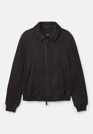 Emporio Armani BLOUSON JACKET - Chaqueta de cuero - after dark