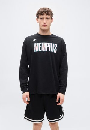 MEMPHIS GRIZZLIES HARDWOOD CLASSIC ESSENTIAL LONGSLEEVE - Klubska moštva - black