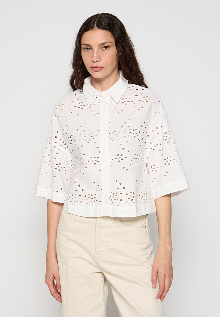 Ted Baker Overhemdblouse wit Ted Baker Overhemdblouse wit