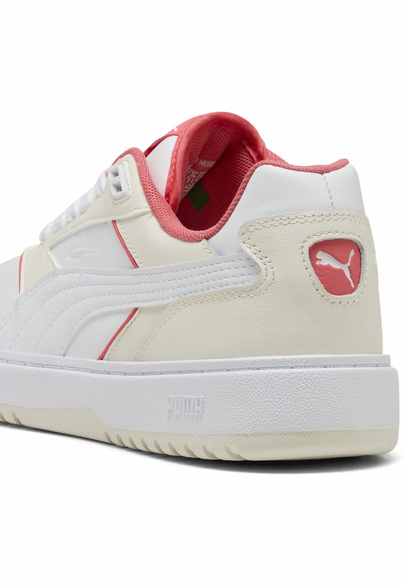 Puma DOUBLECOURT - Tenisky - white warm white peach frost