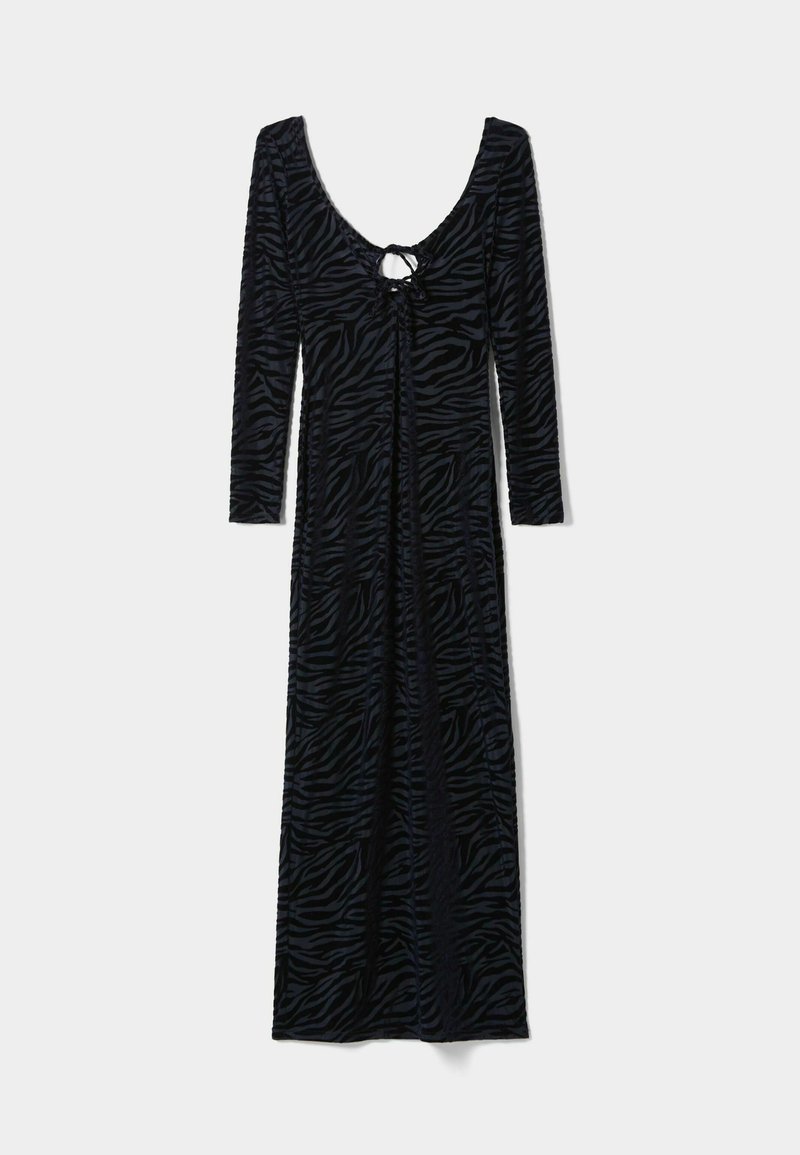 Bershka Maxi-jurk donkerblauw Bershka Maxi-jurk donkerblauw