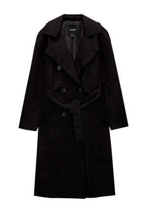 PULL&BEAR BASIC  - Trenchcoat - black