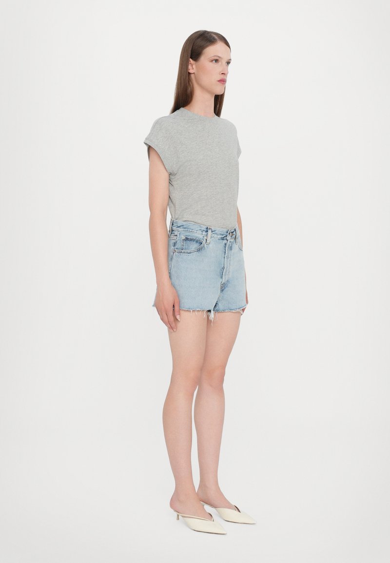 FRAME THE DARE - Denim shorts - light blue
