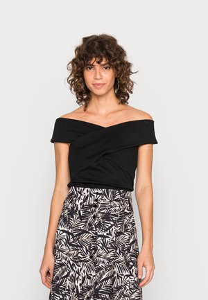 ABELENA - Marškinėliai su spaudiniu - black