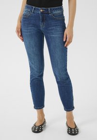 Cream JOSEFINE 7/8 - Répafazonú farmer - ottawa dark medium blue denim