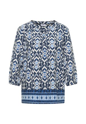 Cecil, 3/4-SLEEVE BLOUSE WITH GRAPHIC PRINT, petrol