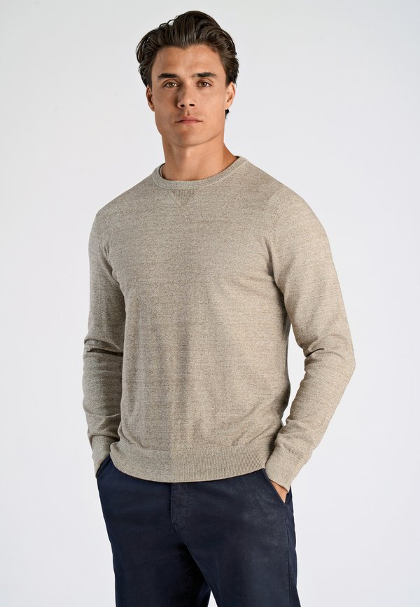 CREW NECK - Strickpullover - sand