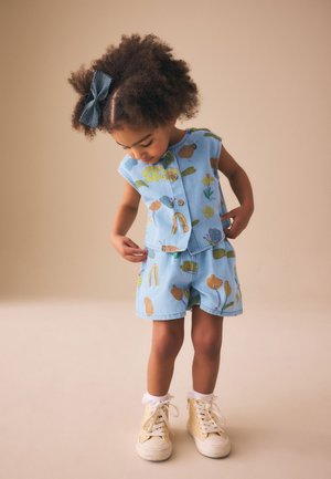 Next, REGULAR FIT - SLEEVELESS TOP & SHORTS SET  . - Denim shorts - denim red ladybug print