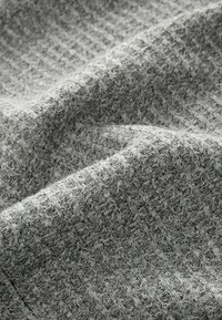 Next REGULAR FIT TEXTURED LONG SLEEVE GRANDAD  - Pitkähihainen paita - grey waffle