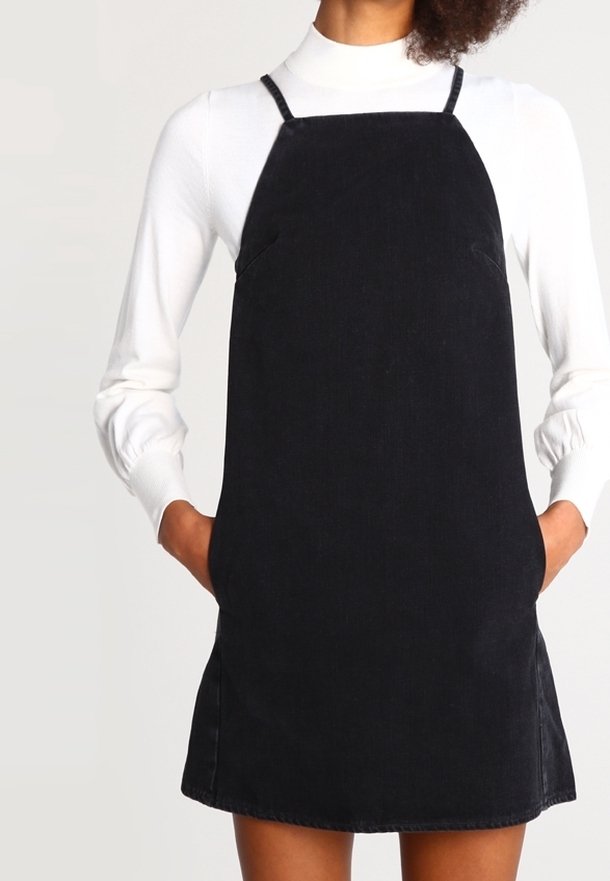Topshop Denim dress - black - (Pre-owned) - Zalando.ie Topshop Denim dress - black - (Pre-owned) - Zalando.ie
