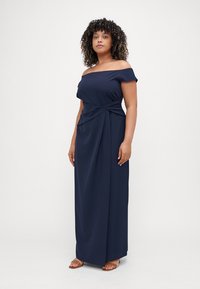 Lauren Ralph Lauren Woman CREPE OFF THE SHOULDER GOWN - Festklänning - lighthouse navy