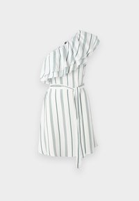VMKIMMI ONE SHOULDER MINI DRESS - Day dress - bright white/green