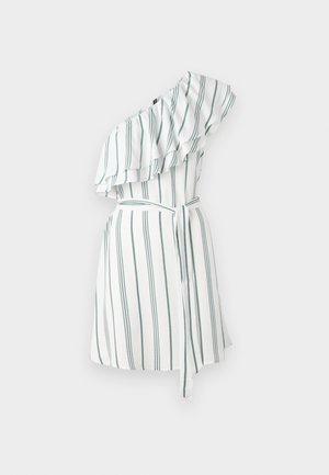 Vero Moda, VMKIMMI ONE SHOULDER MINI DRESS - Denné šaty - bright white/green