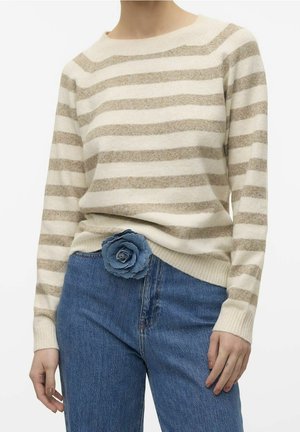 Pullover - mottled beige