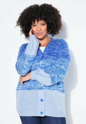 STRAIGHT FIT MELANGE BALLON-ÄRMEL - Gilet - blue