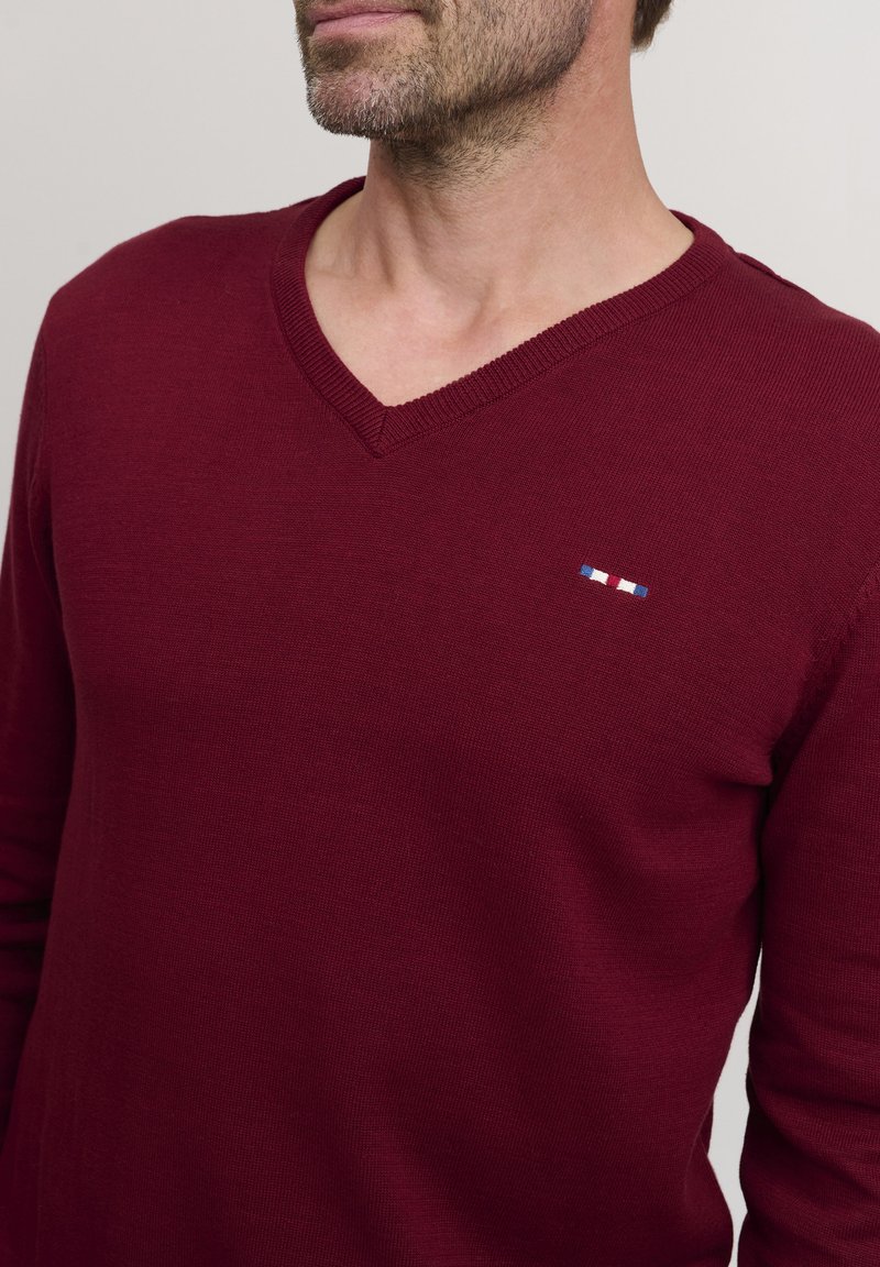 Herren Strickjacken | FQ1924 FYNJARD Strickpullover cabernet/rot - NR75373 Herren Strickjacken | FQ1924 FYNJARD Strickpullover cabernet/rot - NR75373