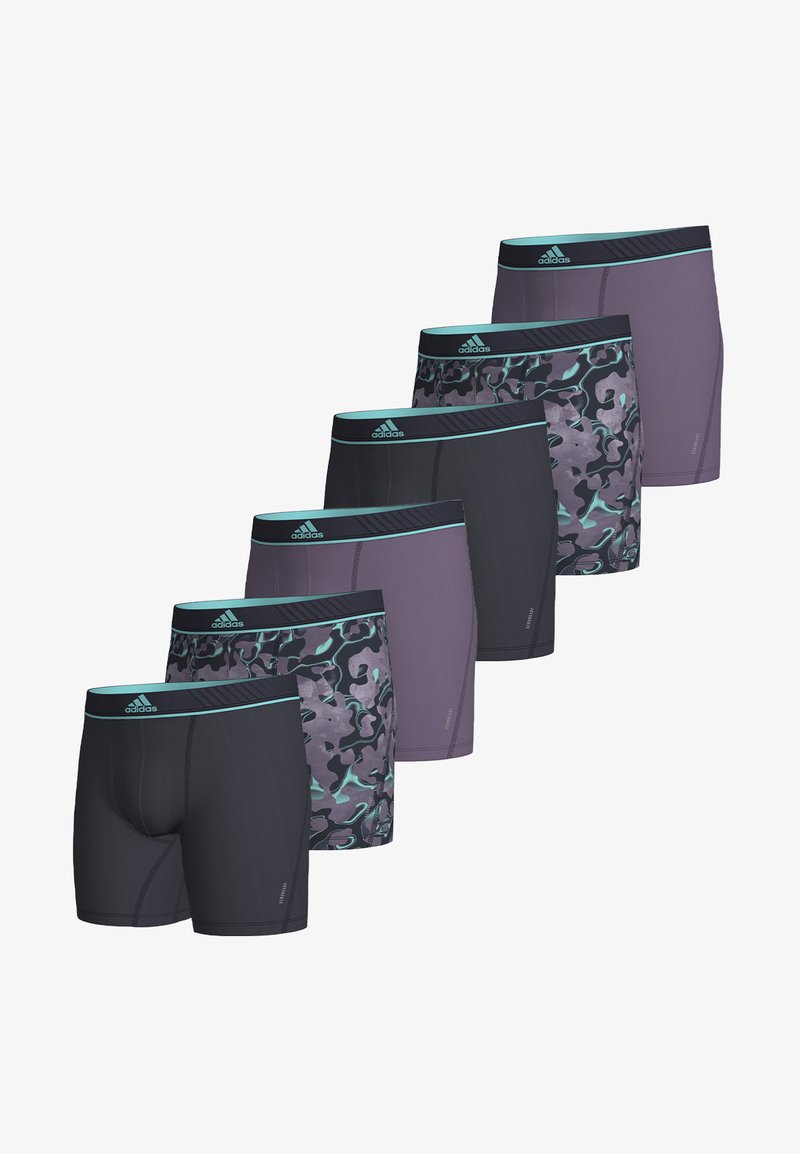 adidas Sportswear RETRO 6ER PACK ACTIVE MICRO FLEX - Boxers - lila schwarz mix