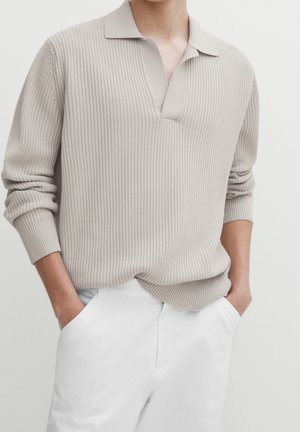 Piké - mottled light grey