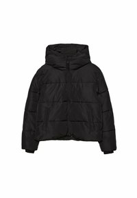 HOODED PUFFER - Zimska jakna - black