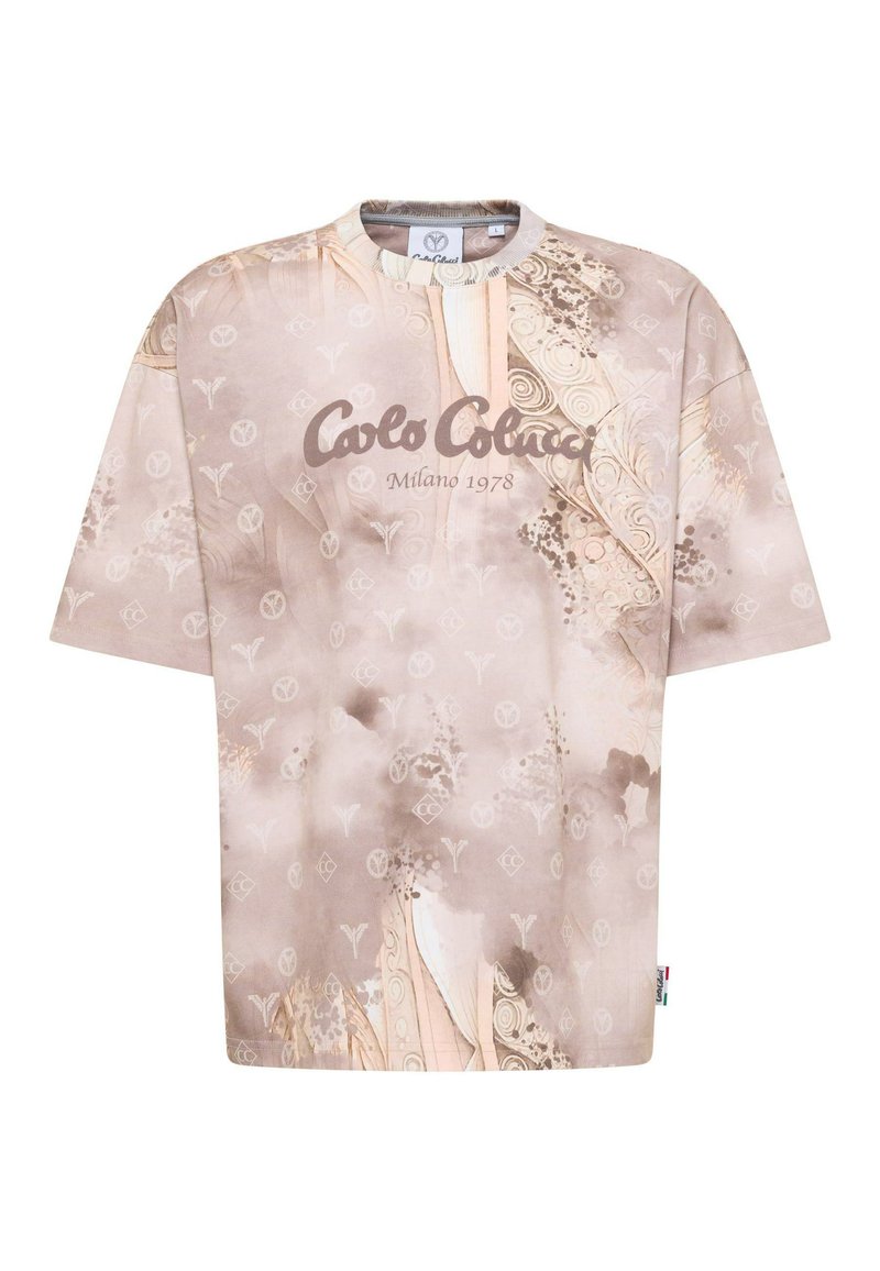 carlo colucci T-shirt print beige