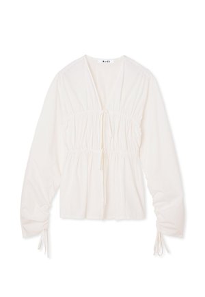 NA-KD, RÜSCHEN AUS MIT TUNNELZUG - Blusa - white
