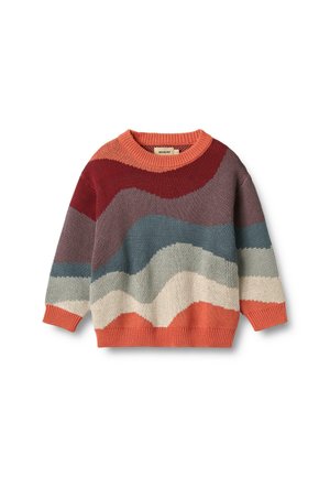 KNUD - Pullover - orange grey red