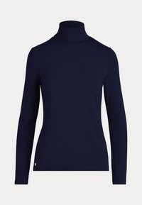 JERSEY TURTLENECK - Hosszú ujjú felső - navy