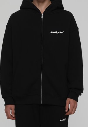 LOW LIGHTS STUDIOS® Felpa con zip - black