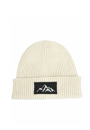 Neverless MIT PATCH BERGE MOUNTAIN MIT UMSCHLAG  - Beanie - beige