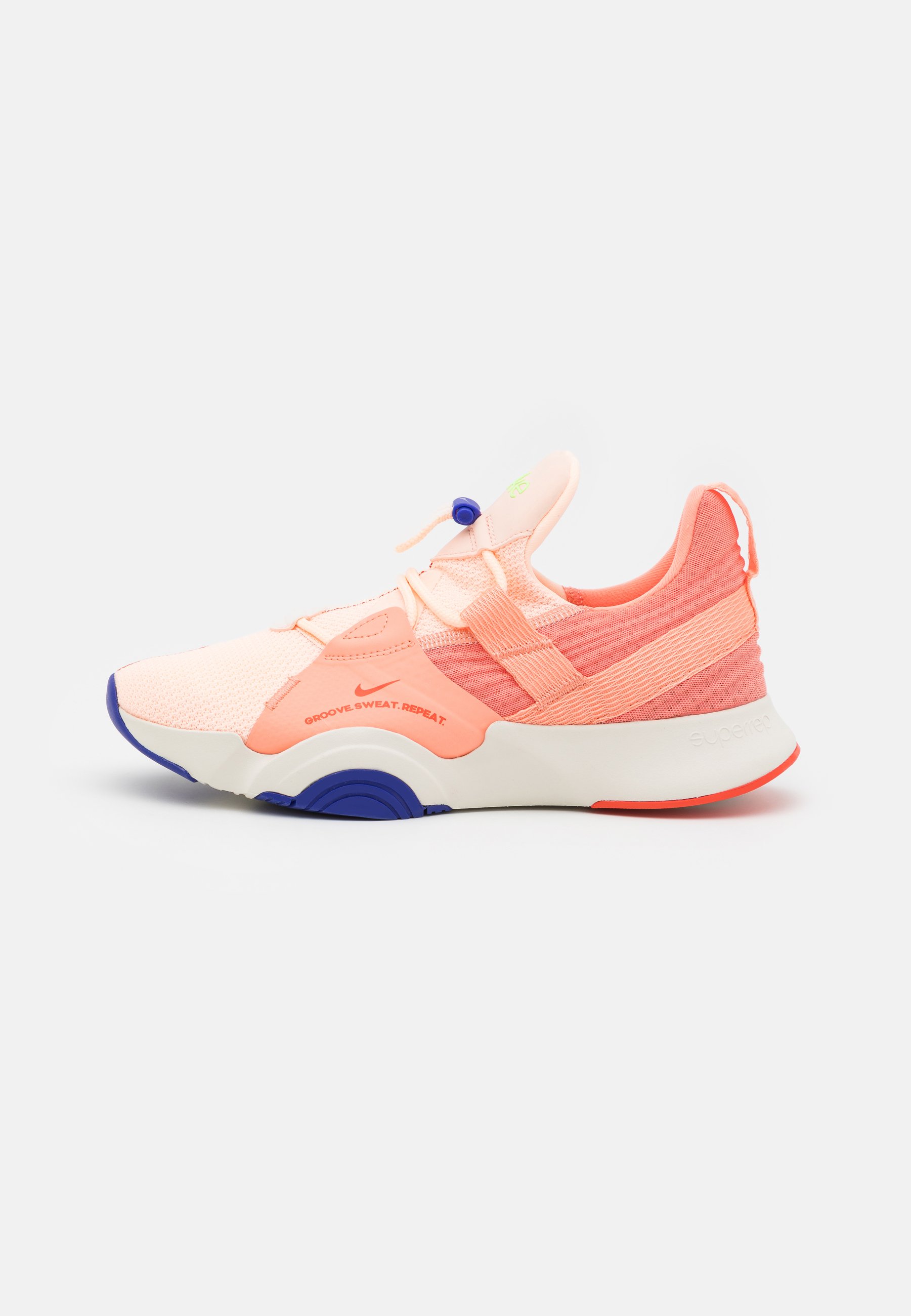 Nike Performance SUPERREP GROOVE - Training shoe - crimson tint/team  orange/crimson bliss/pale ivory/concord/lime glow/apricot - Zalando.de