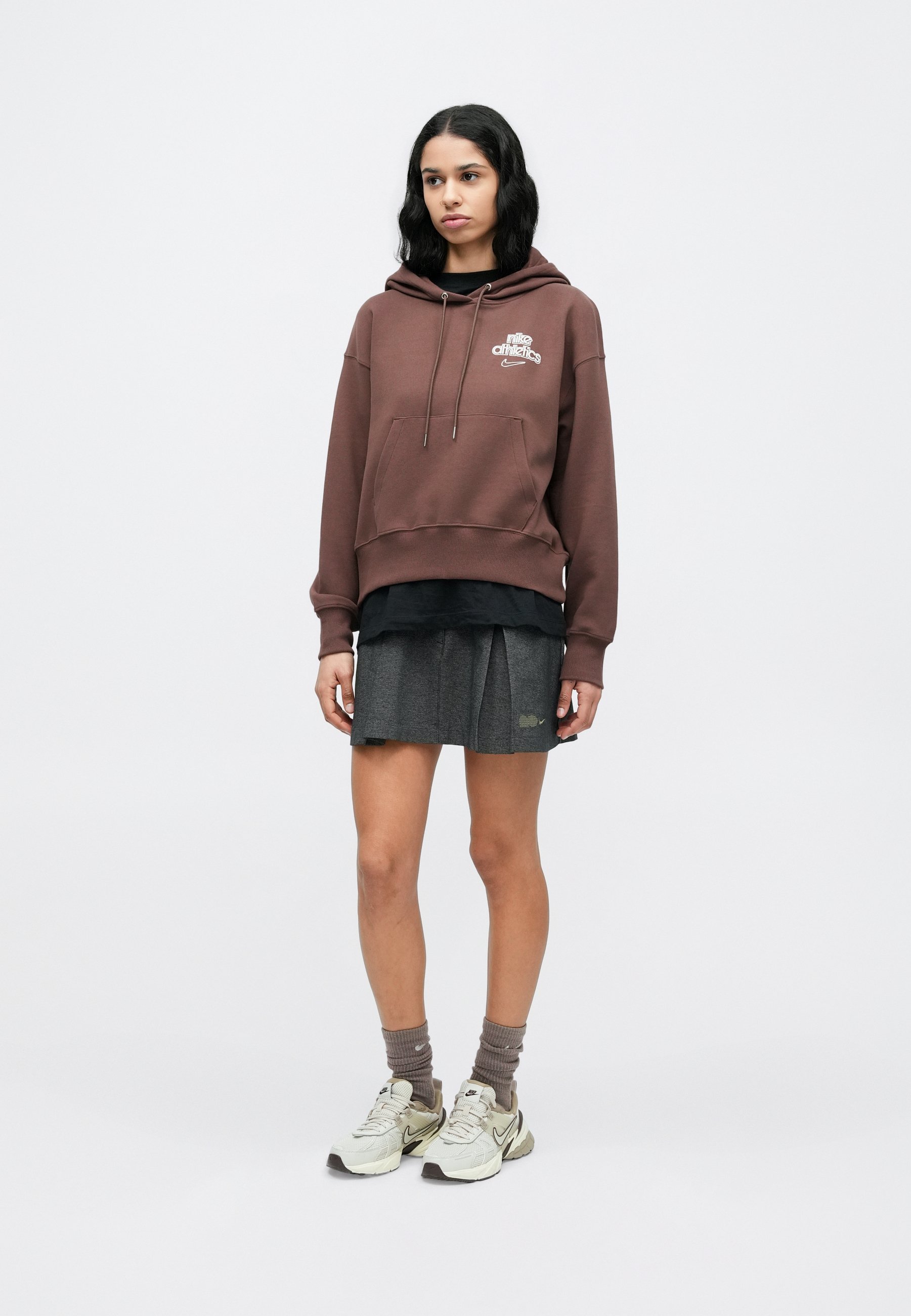 chocolate brown sweatshirt nike