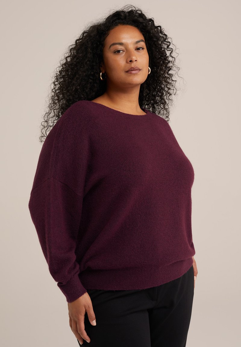 WE Fashion CURVE - Pulover - violet