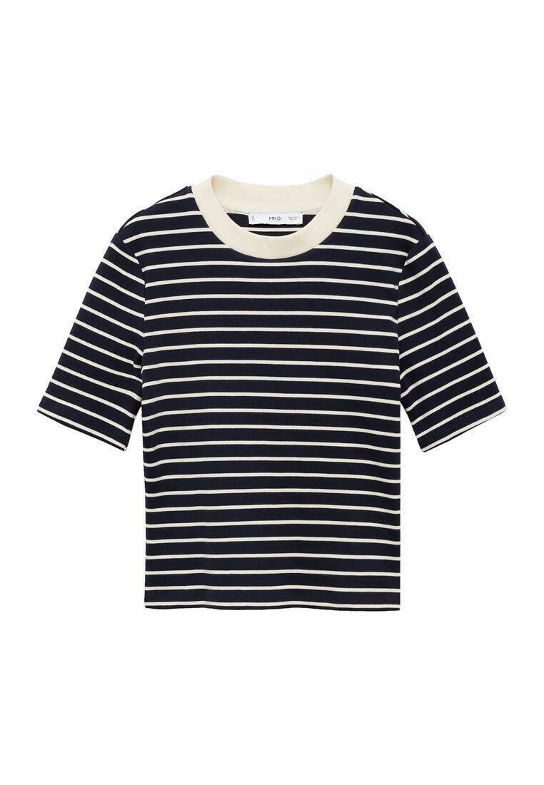 Mango T-shirt print koningsblauw