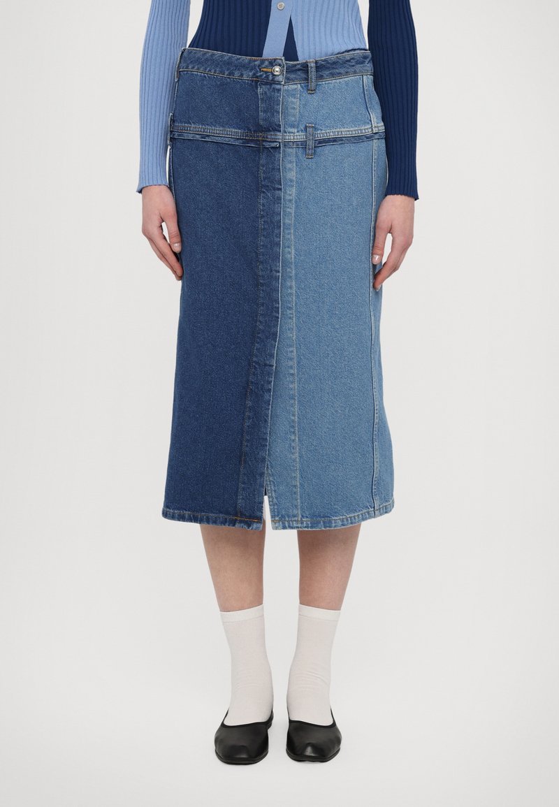 Stine Goya - Denim skirt - two tone denim, Enlarge