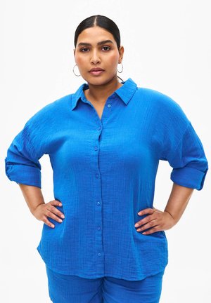 MIT KRAGEN - Bluza s gumbima - victoria blue