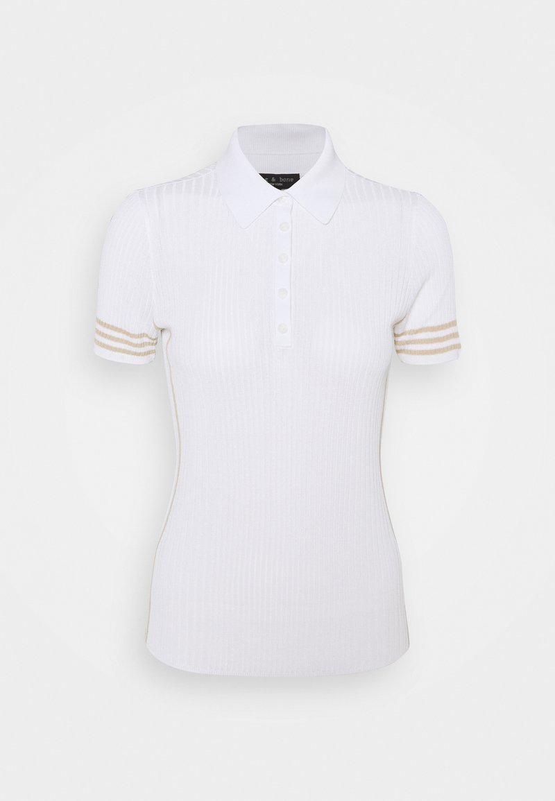 rag & bone PEYTON BLACK LABEL - Polo shirt - bright white/white - Zalando.ie