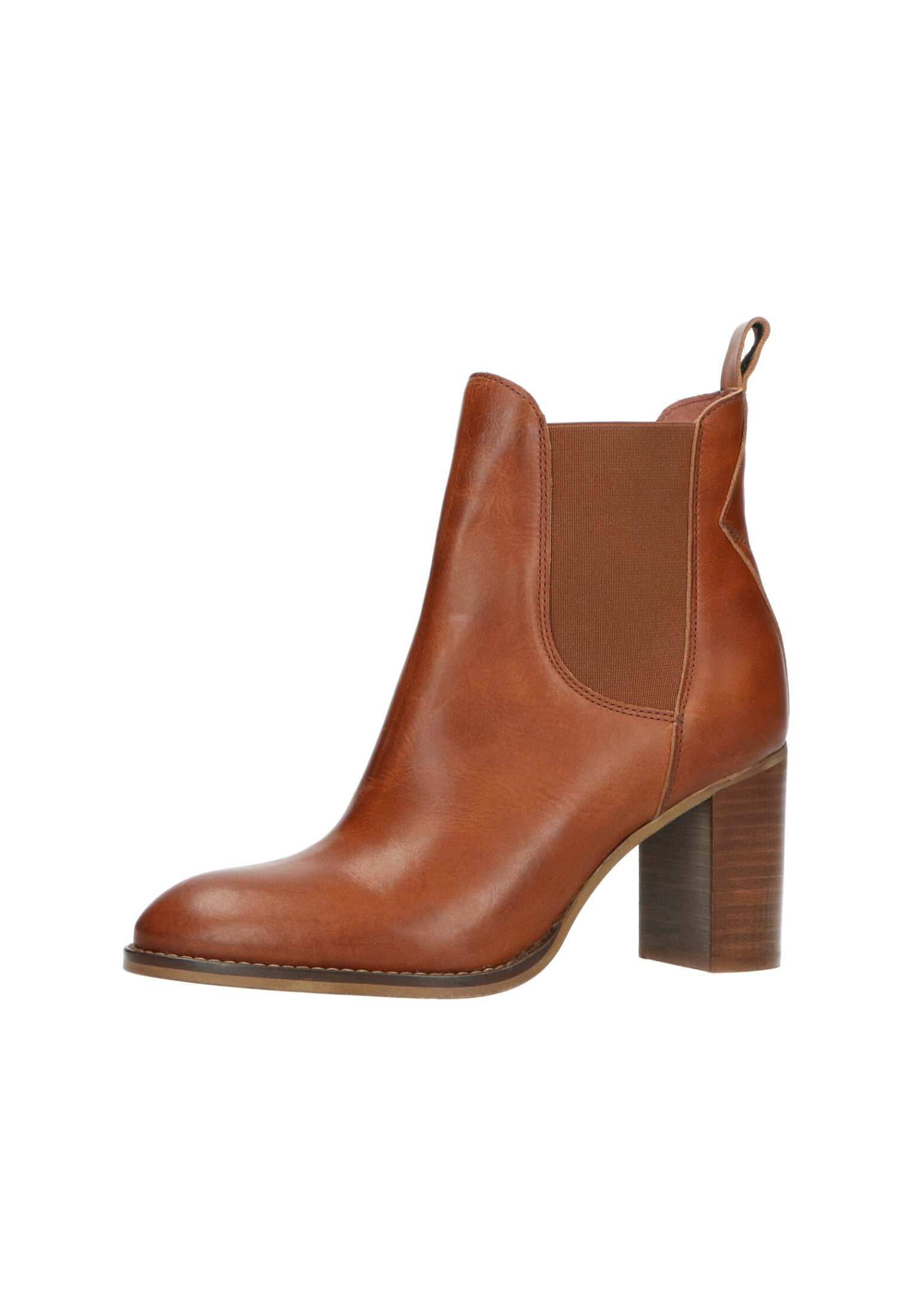 sacha MIT ABSATZ - Enkellaarsjes met hoge hak - cognac - Zalando.nl