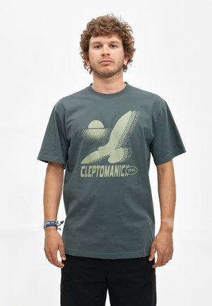 Cleptomanicx, T-SHIRT ALWAYS THE SUN.. - T-Shirt print - urban gray
