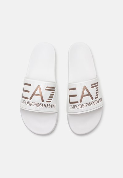 EA7 Emporio Armani UNISEX - Чехли за басейн - white/rose