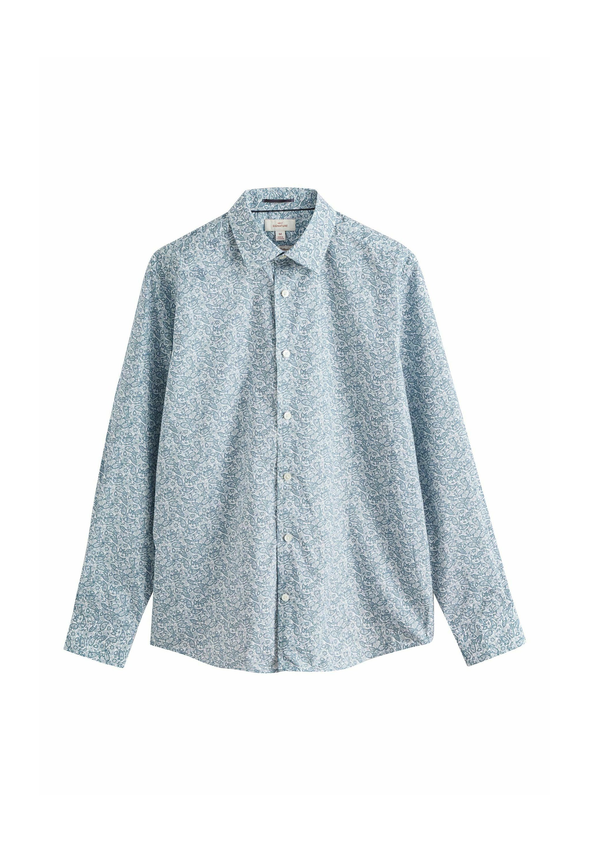 Seidensticker Camicia Elegante Uomo Manica Lunga - Regular Fit In Puro Cotone Popeline - Stampa Soft, Colore Verde